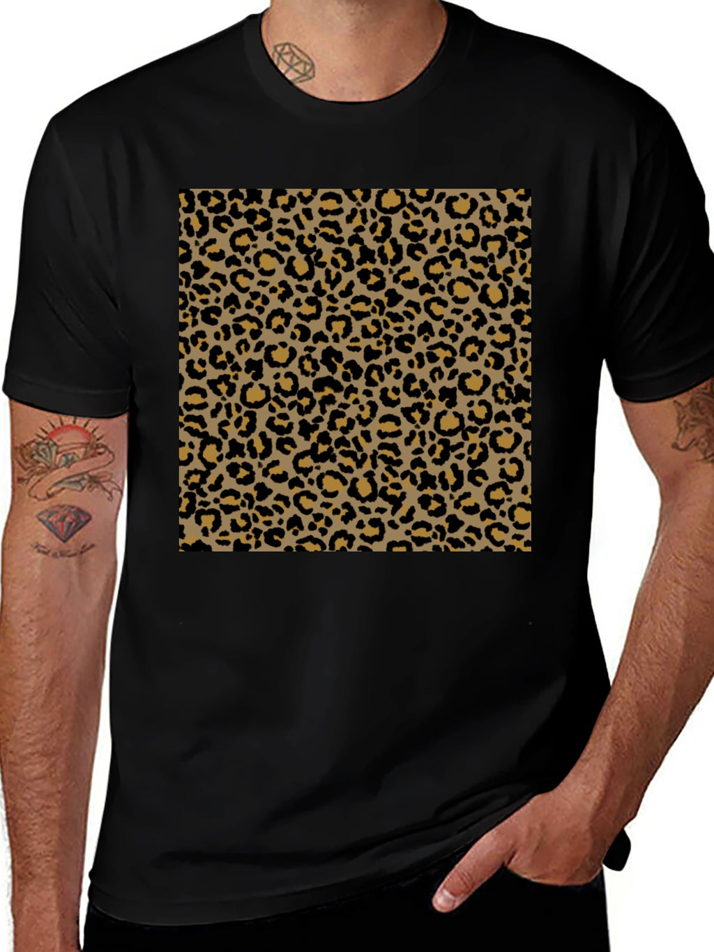 Leopard Print Tee - Classic Animal Pattern T-Shirt