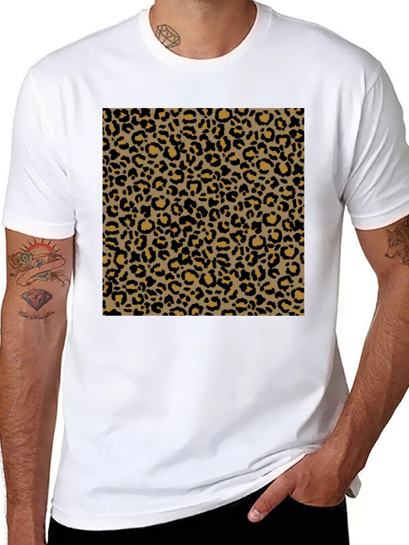 Leopard Print Tee - Classic Animal Pattern T-Shirt