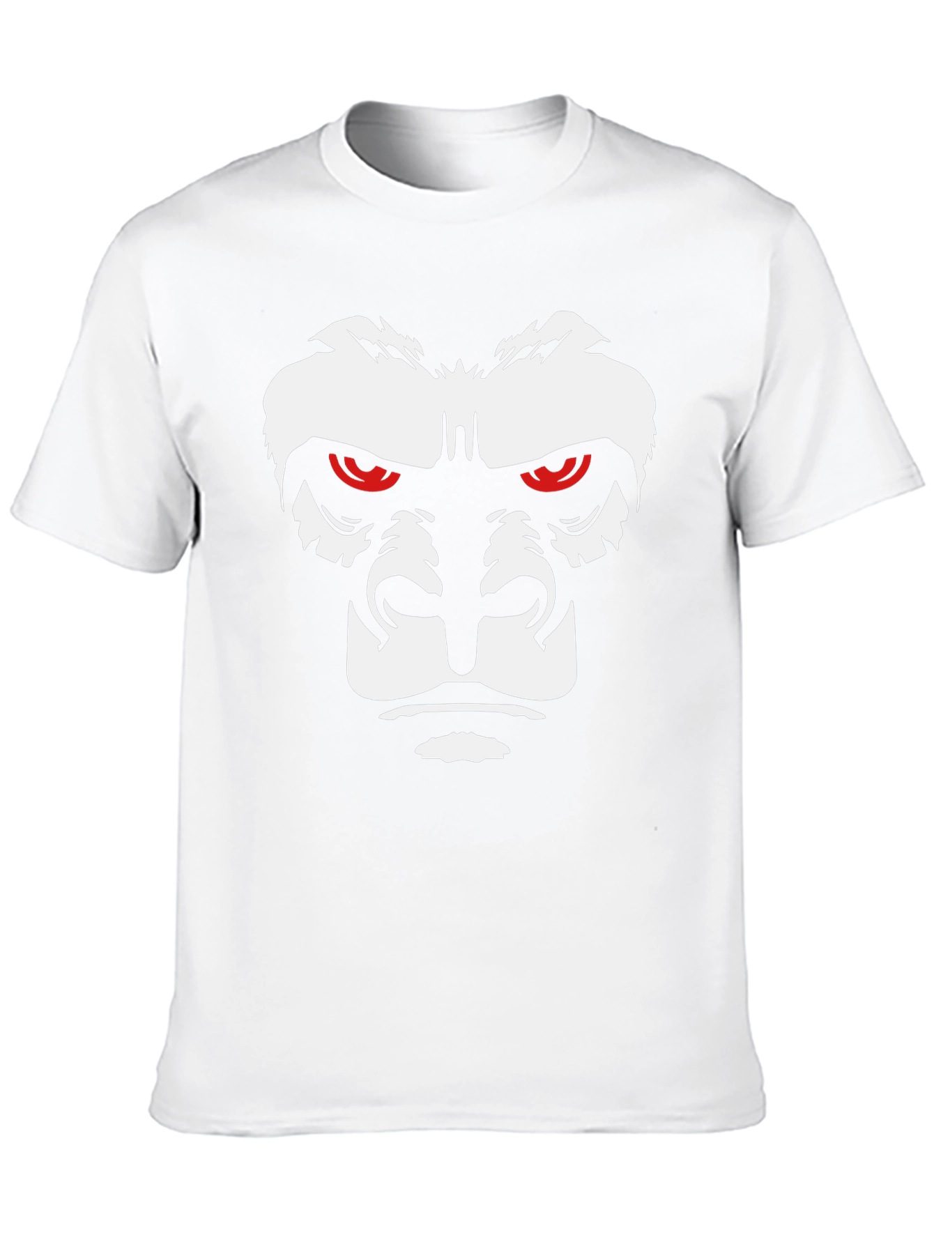 Gorilla Face Graphic Tee - Bold Black T-Shirt