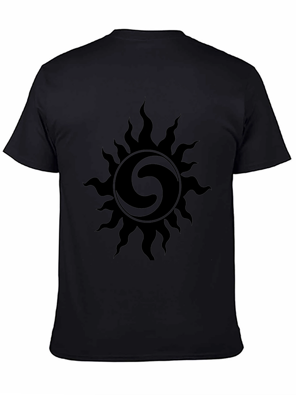 Black Sun Graphic Tee - Stylish Mens T-Shirt