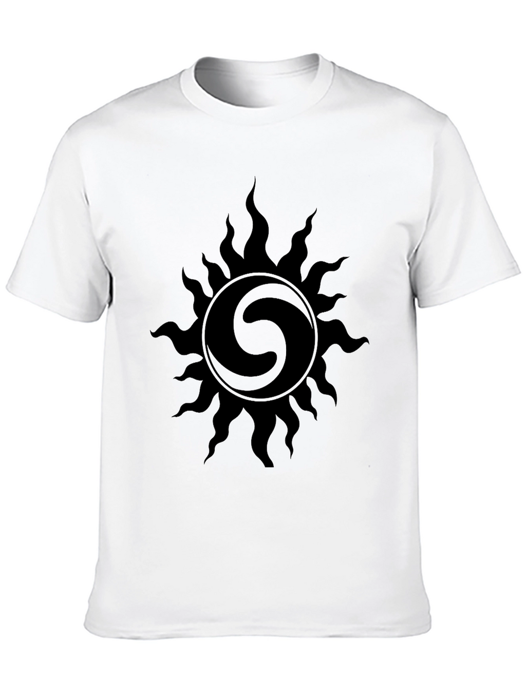 Black Sun Graphic Tee - Stylish Mens T-Shirt