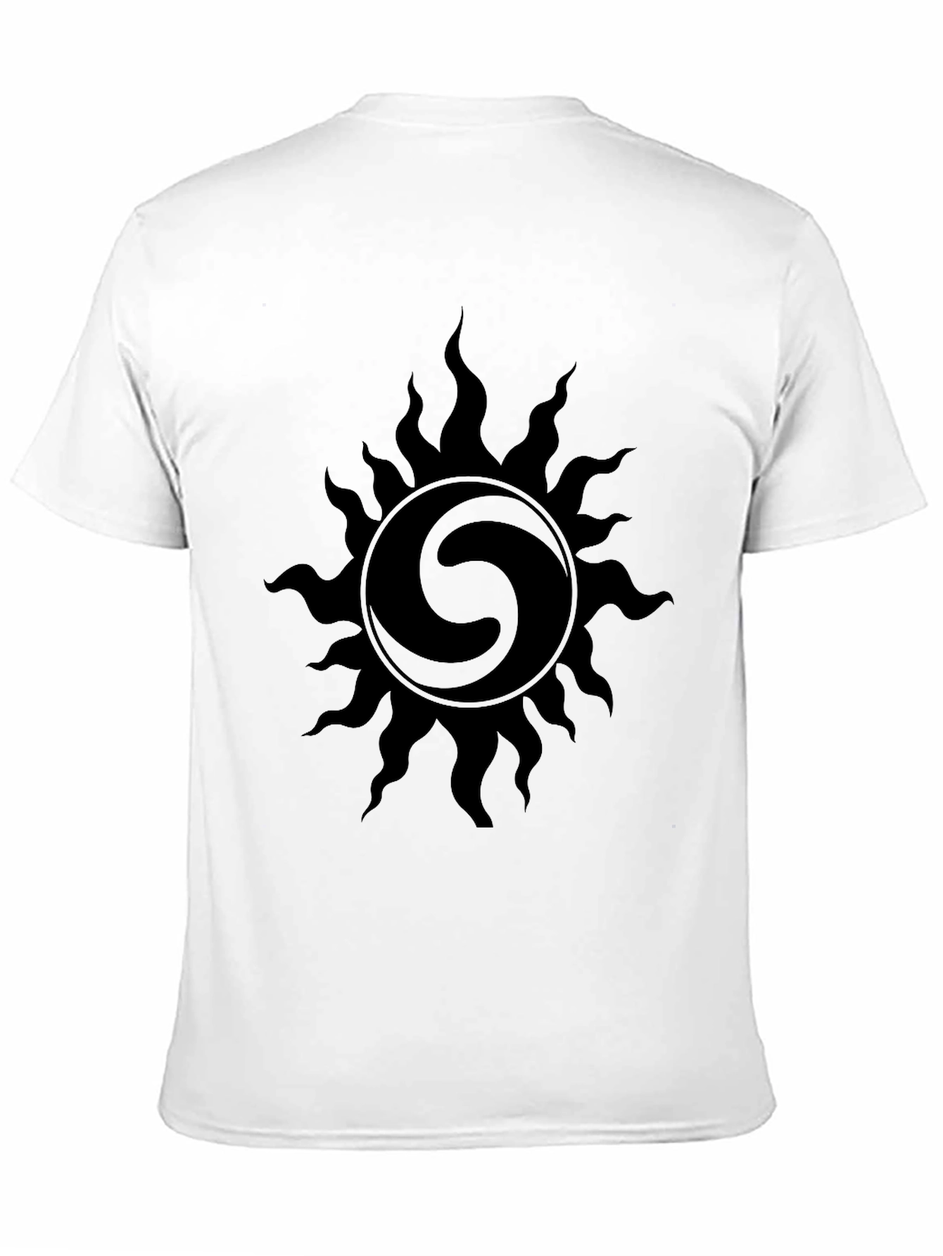 Black Sun Graphic Tee - Stylish Mens T-Shirt