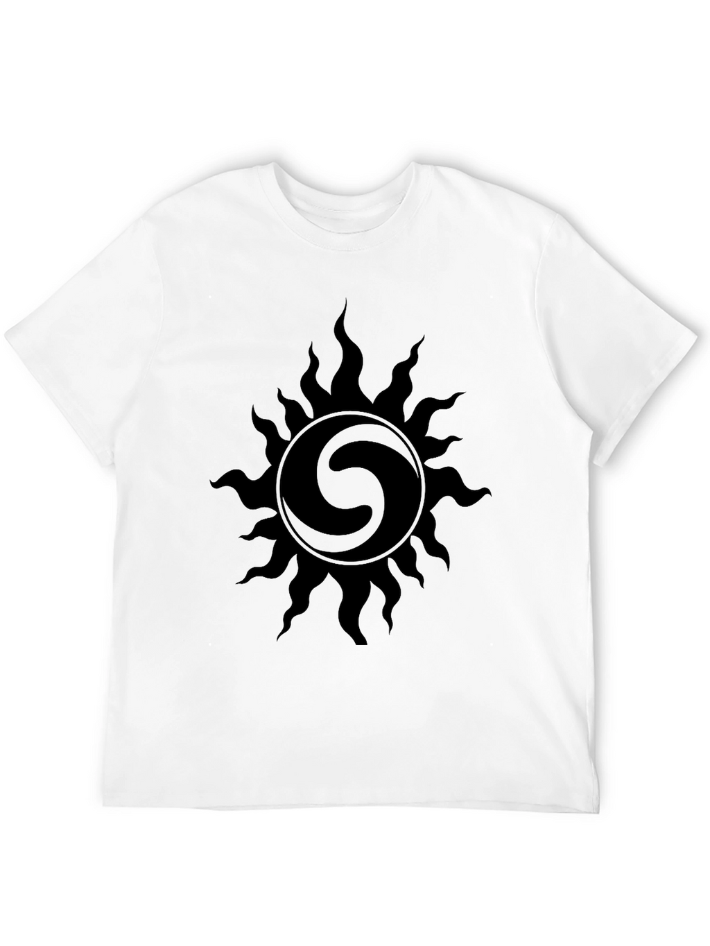 Black Sun Graphic Tee - Stylish Mens T-Shirt