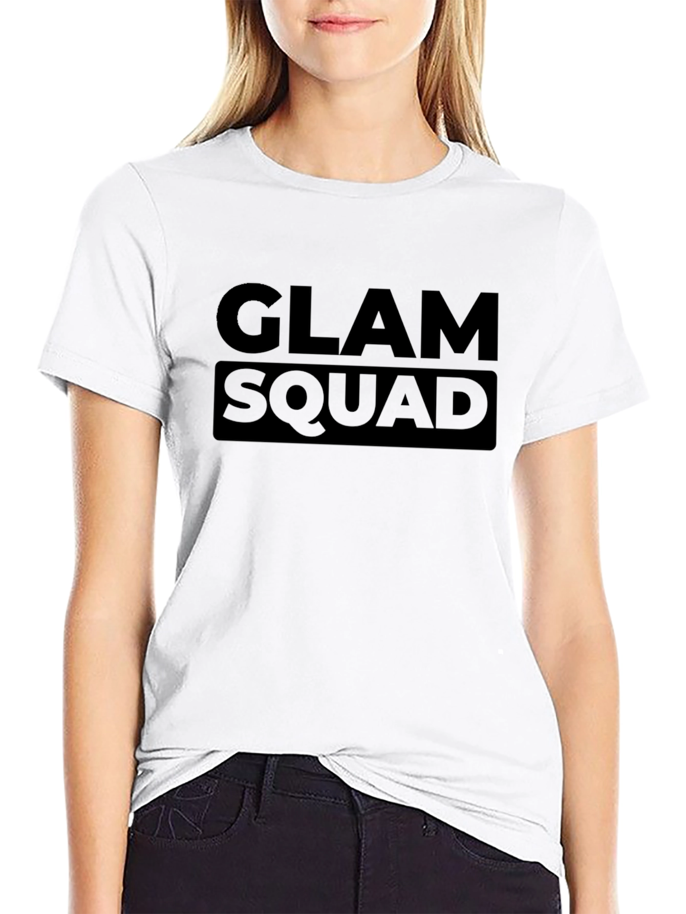 Glam Squad Black Tee