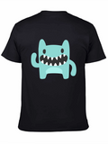 Monster Graphic Black Tee | Fun Casual Wear