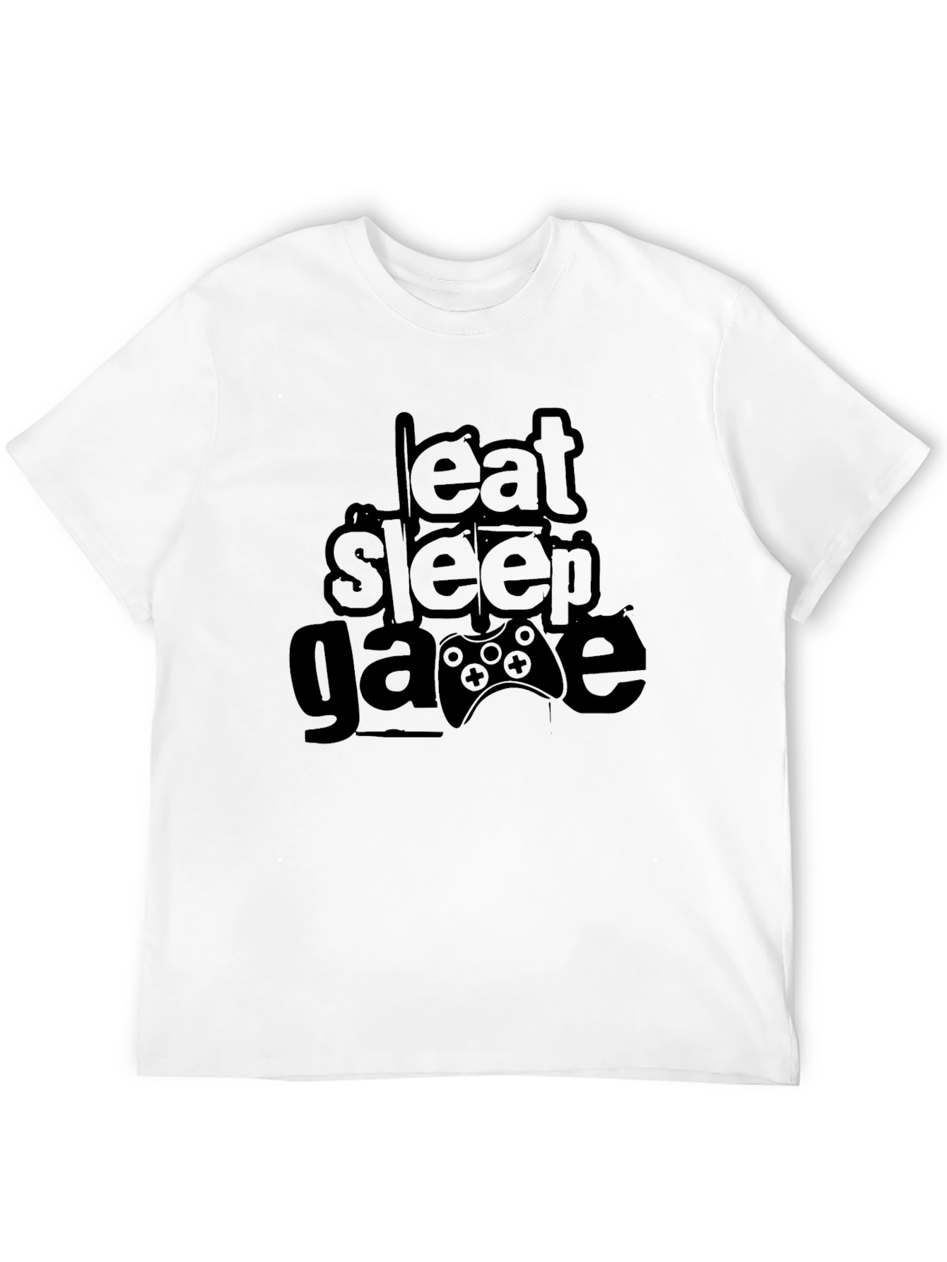 Eat Sleep Game Black Graphic Tee