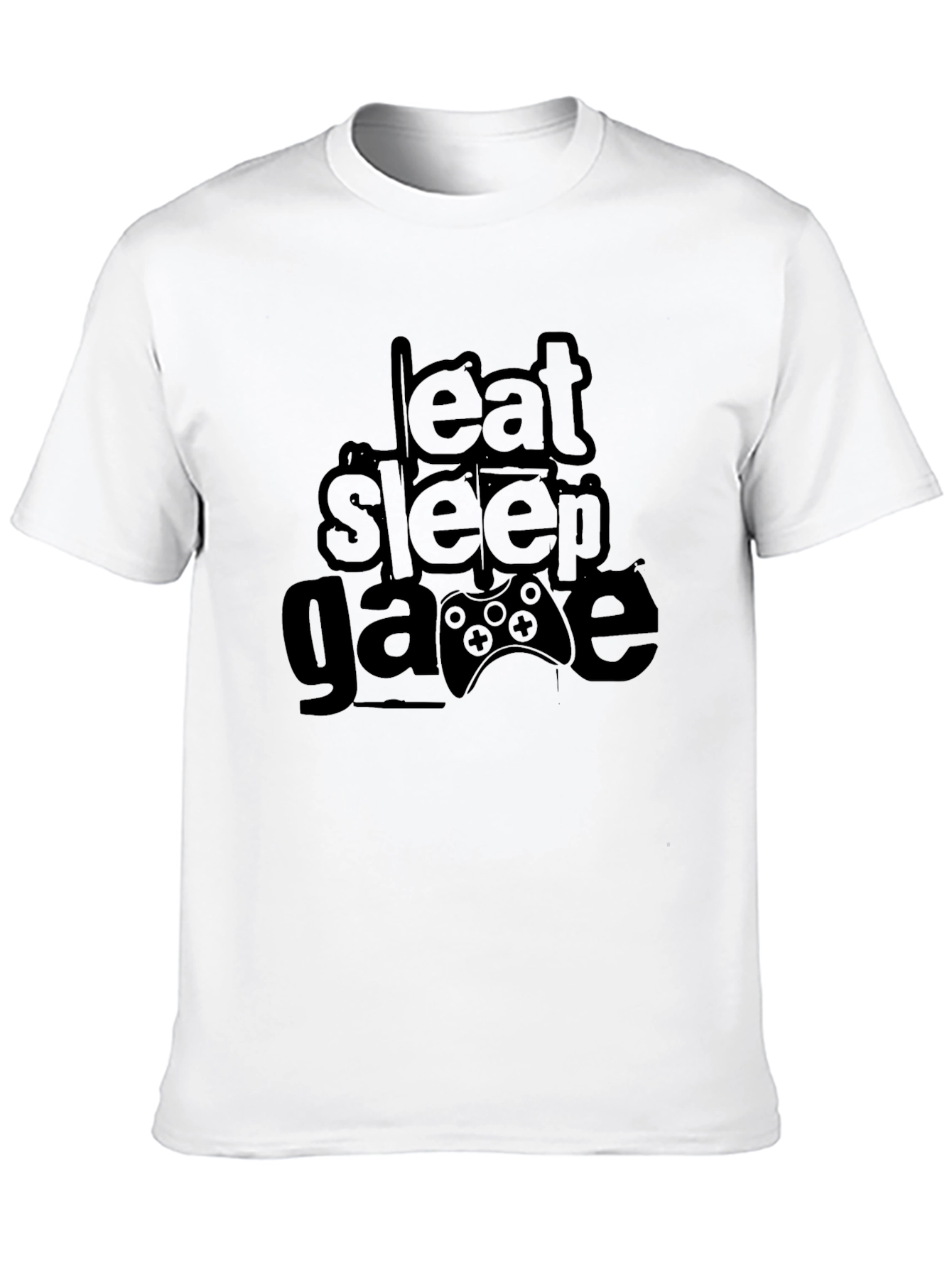 Eat Sleep Game Black Graphic Tee