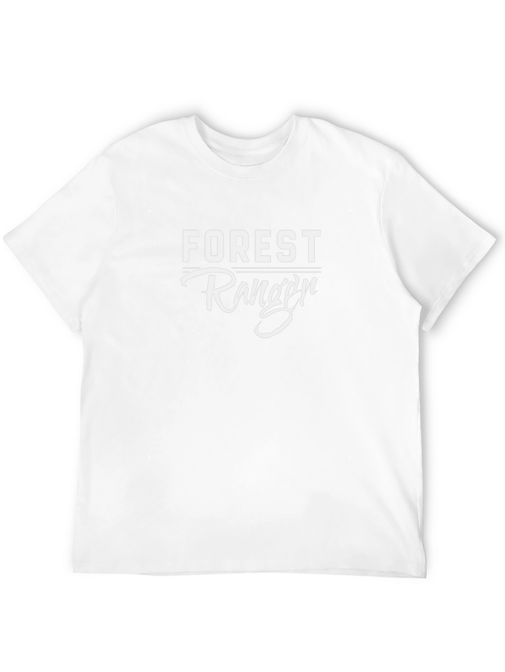 Forest Ranger Graphic T-Shirt - Black Casual Tee