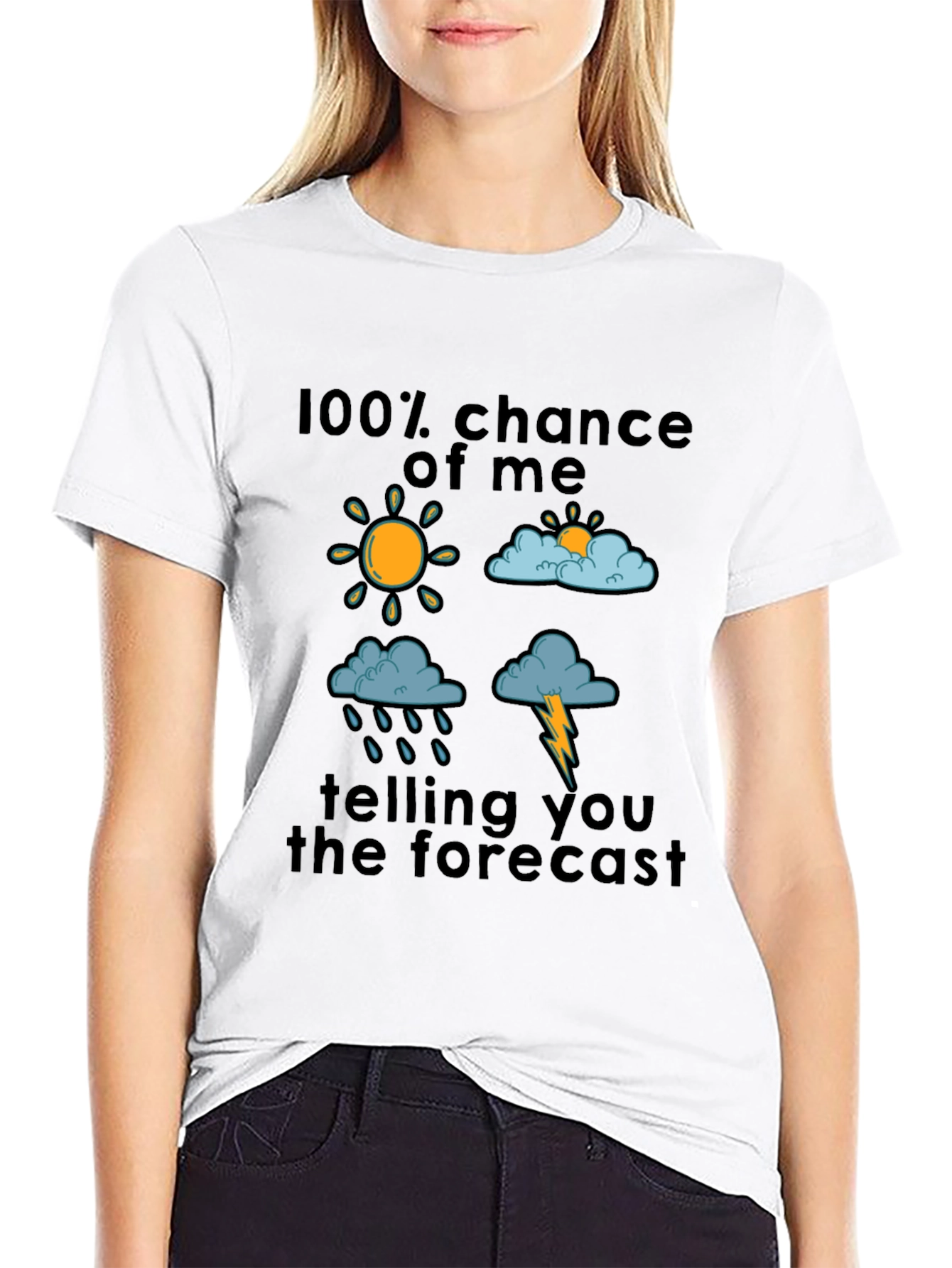 Funny Weather Forecast Graphic T-Shirt