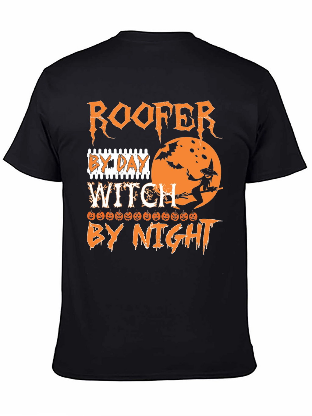 Roofer Witch Halloween T-Shirt