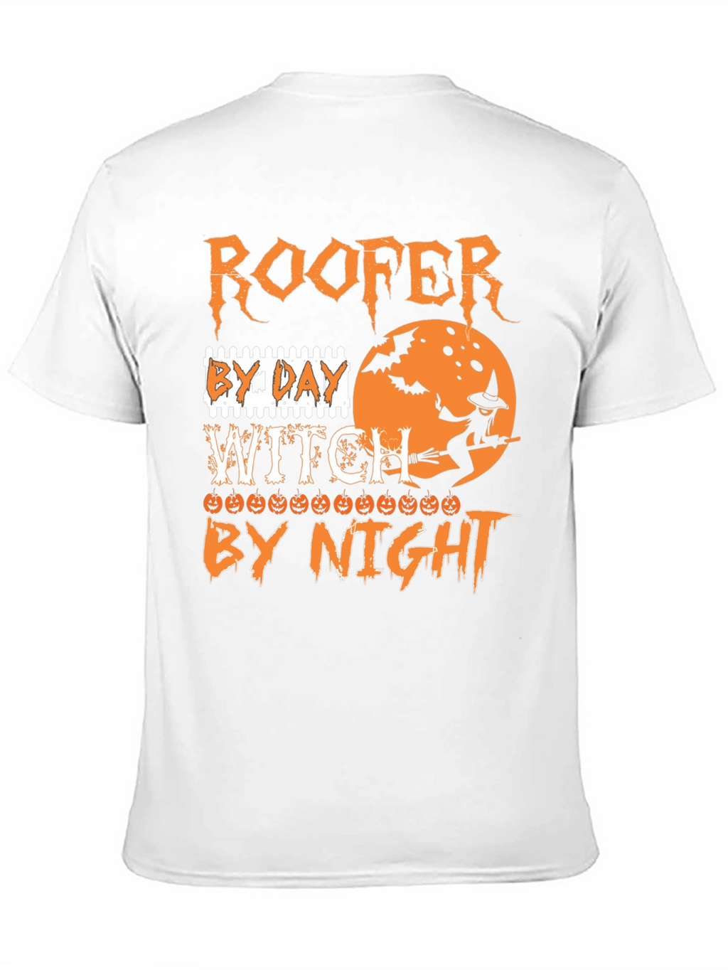 Roofer Witch Halloween T-Shirt