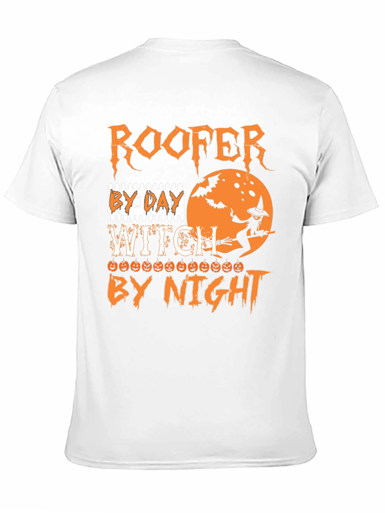 Roofer Witch Halloween T-Shirt