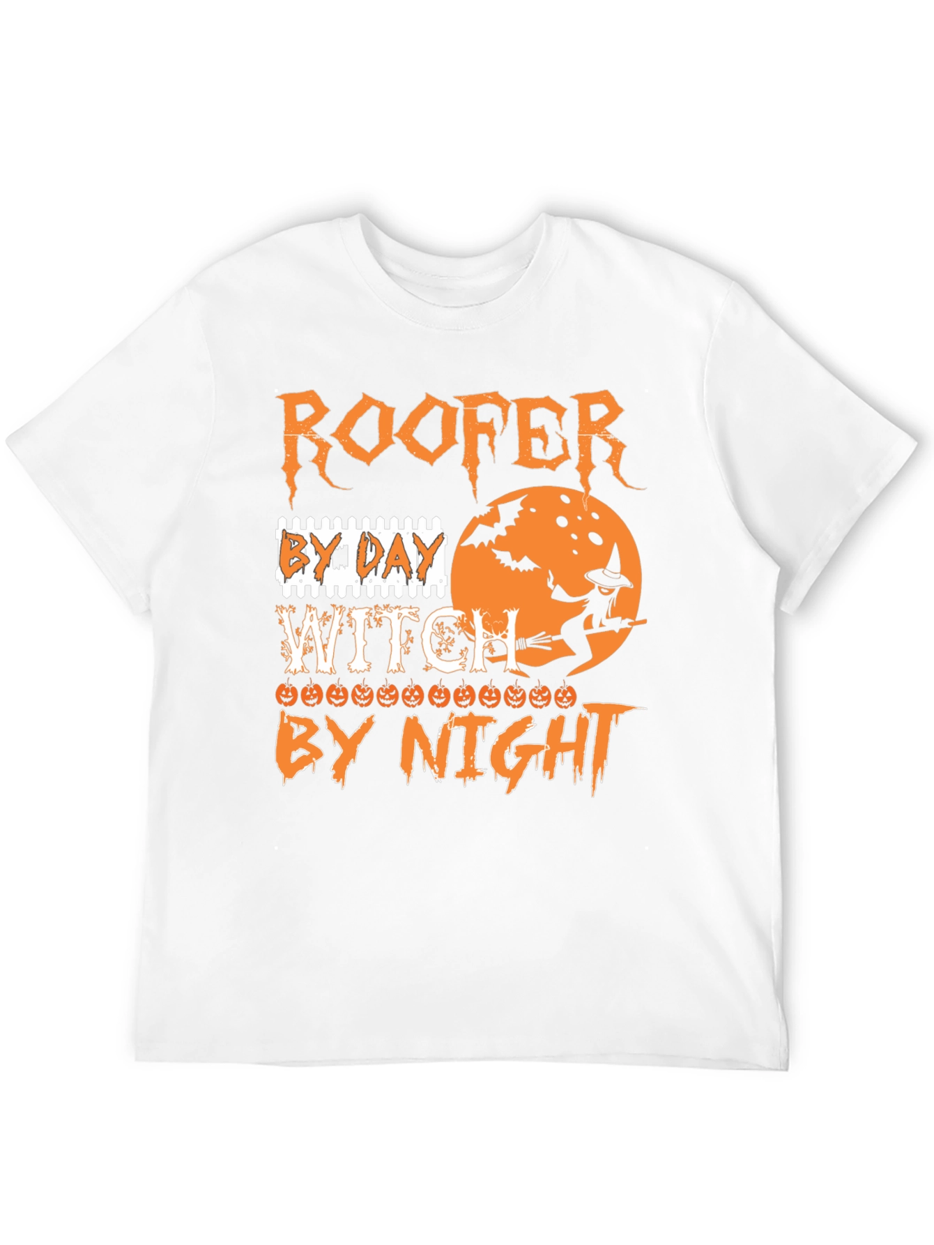 Roofer Witch Halloween T-Shirt