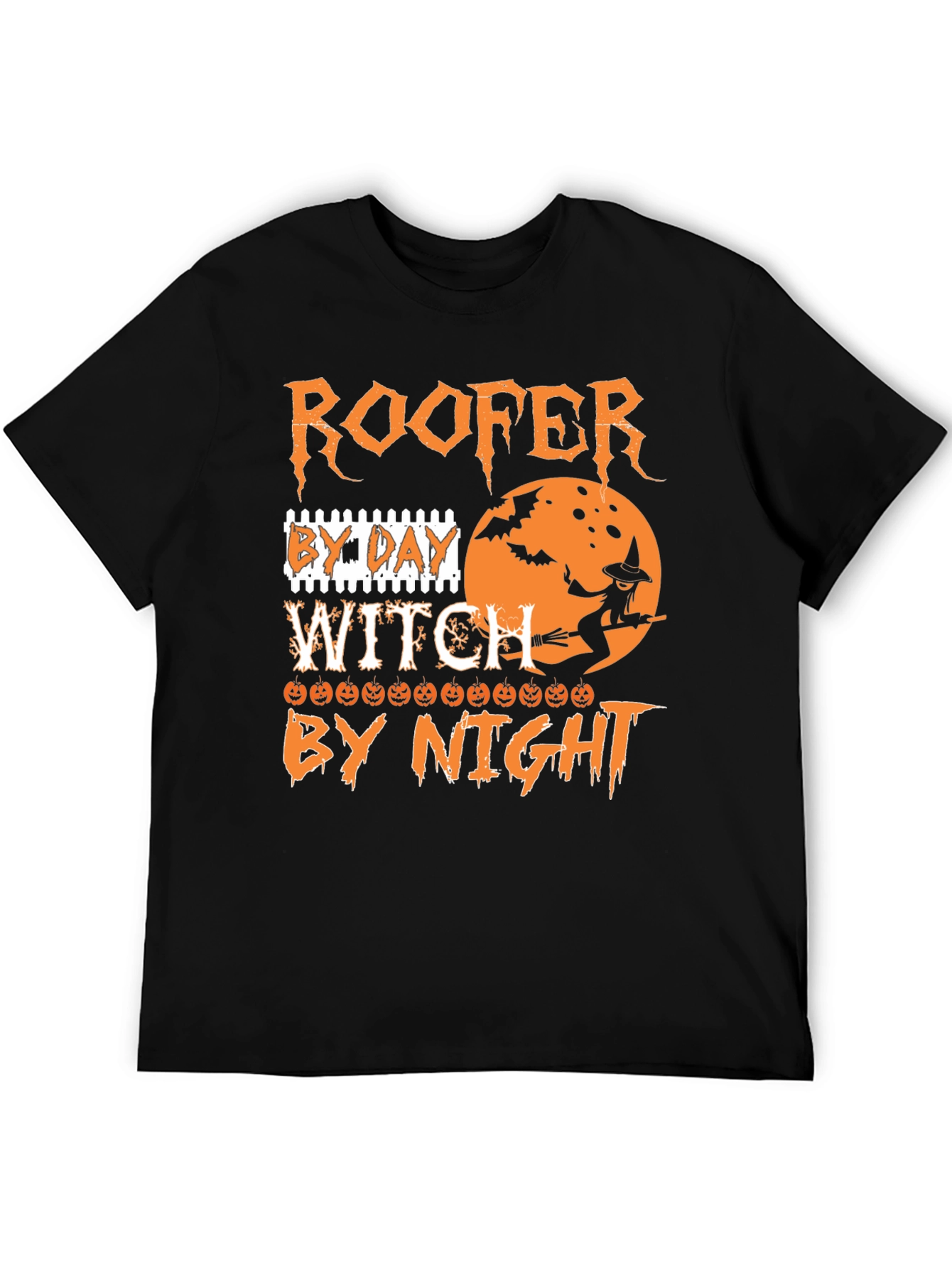Roofer Witch Halloween T-Shirt