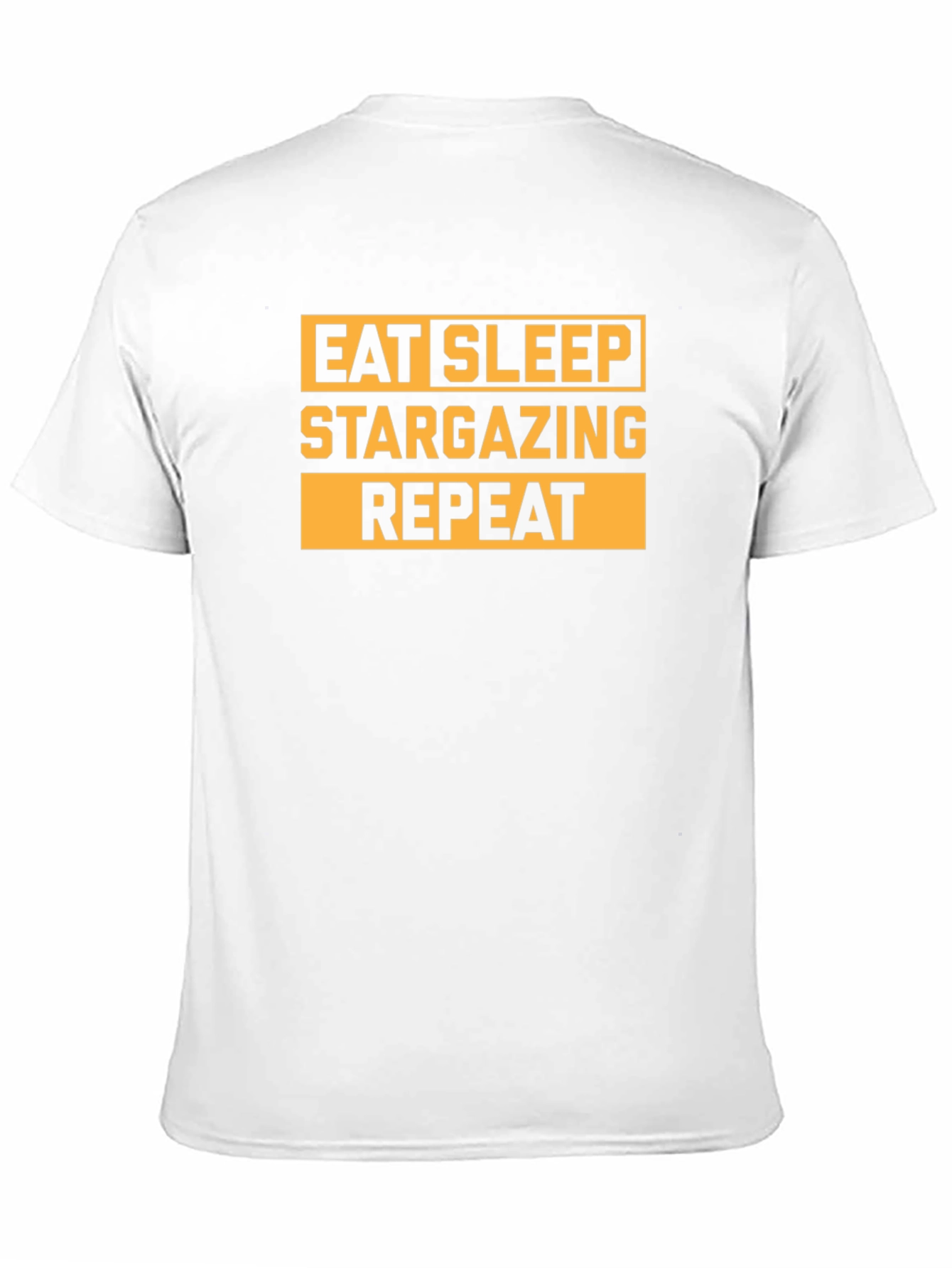 Eat Sleep Stargazing Repeat Black T-Shirt
