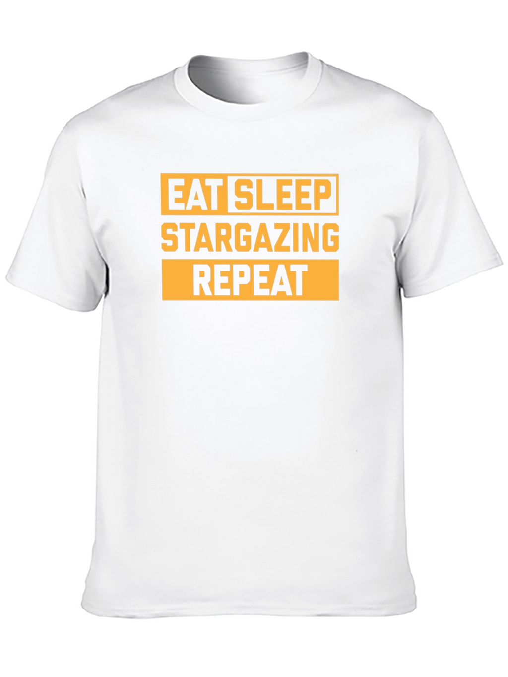 Eat Sleep Stargazing Repeat Black T-Shirt