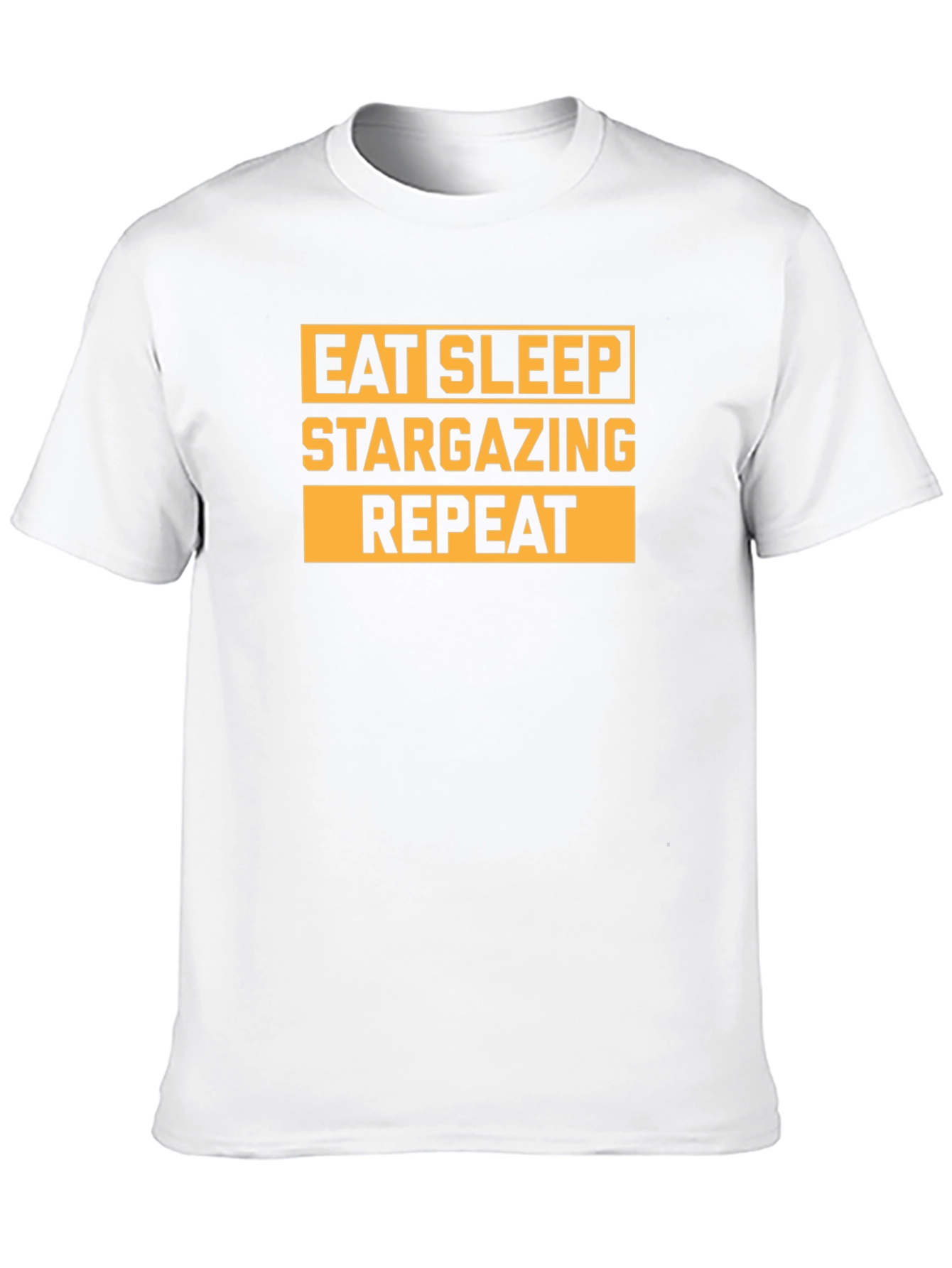 Eat Sleep Stargazing Repeat Black T-Shirt