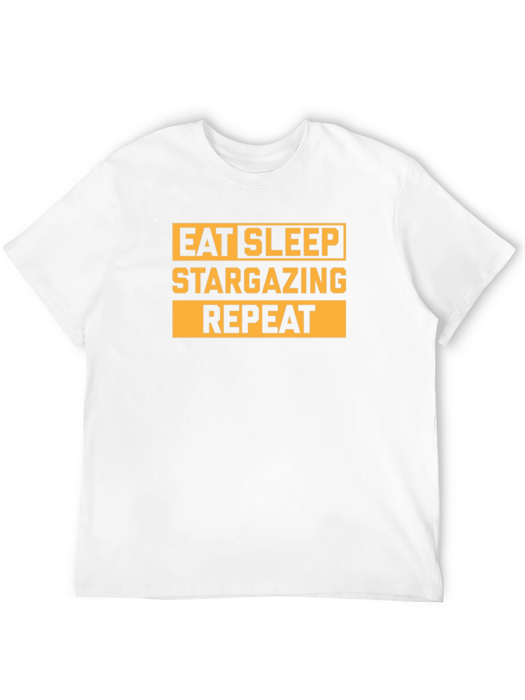 Eat Sleep Stargazing Repeat Black T-Shirt