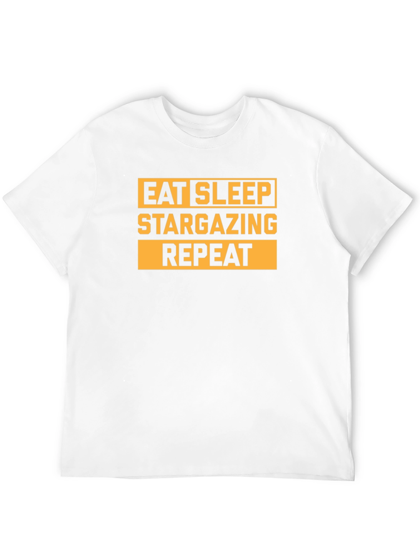 Eat Sleep Stargazing Repeat Black T-Shirt