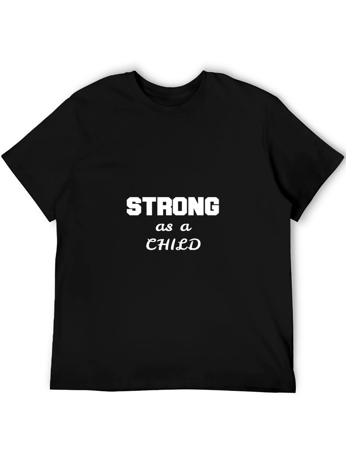 Strong As A Child Black Tee