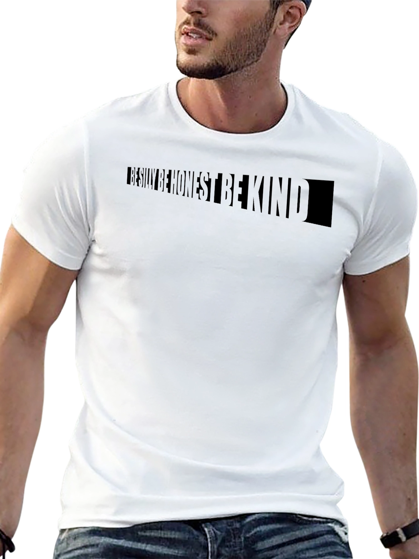 Be Silly Be Honest Be Kind Black T-Shirt