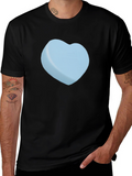 Heart Candy Graphic Tee - Black Casual T-Shirt