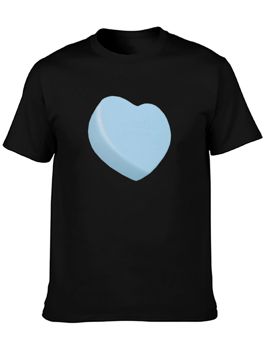 Heart Candy Graphic Tee - Black Casual T-Shirt