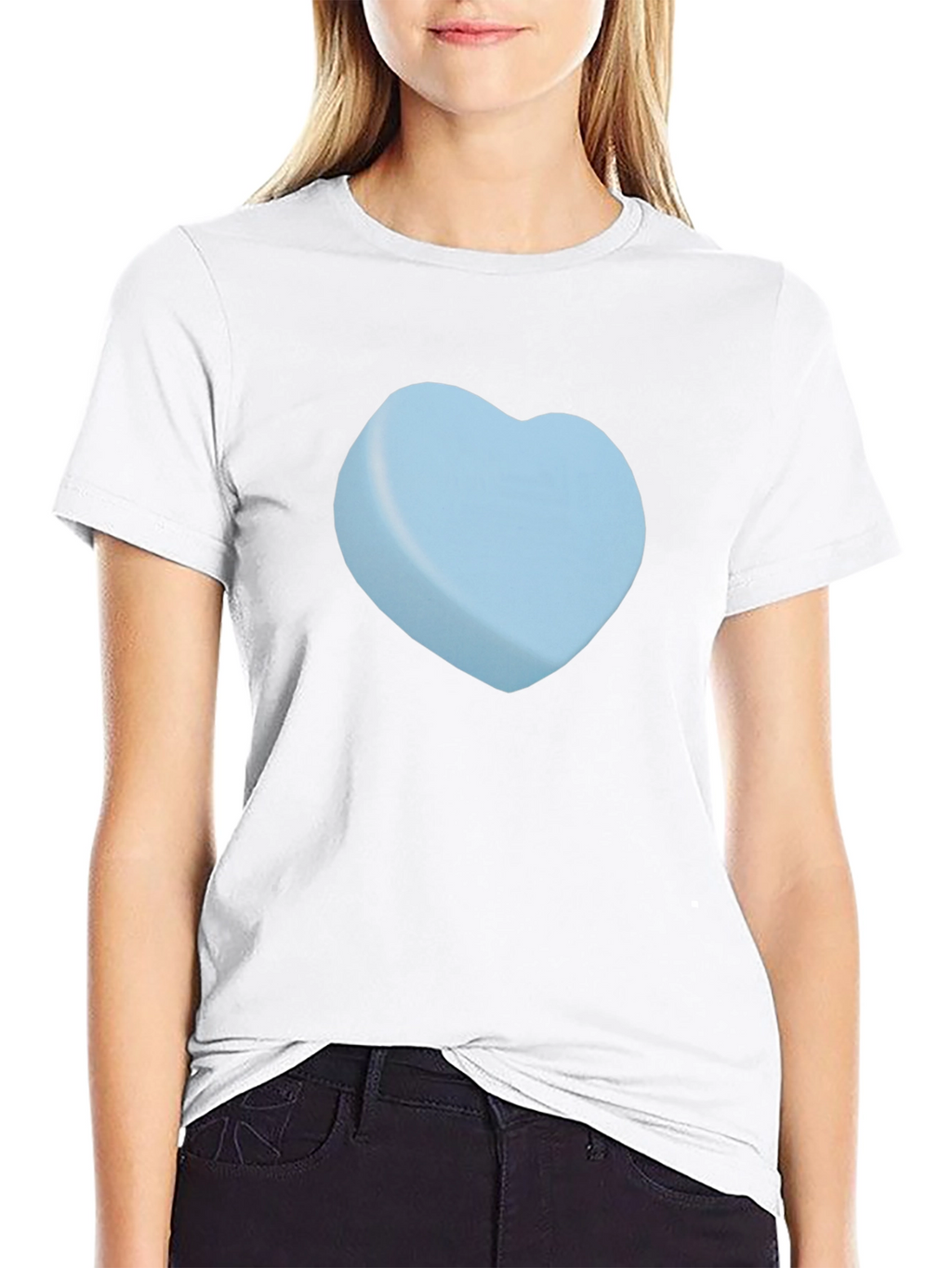 Heart Candy Graphic Tee - Black Casual T-Shirt