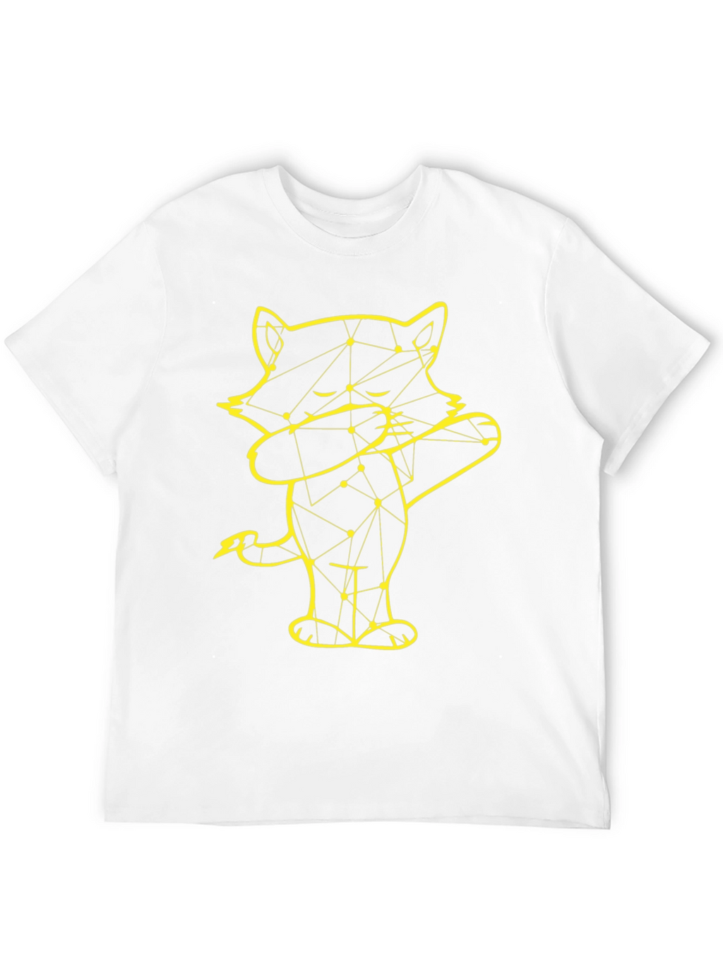 Dabbing Raccoon Graphic Tee - Black Cotton Blend