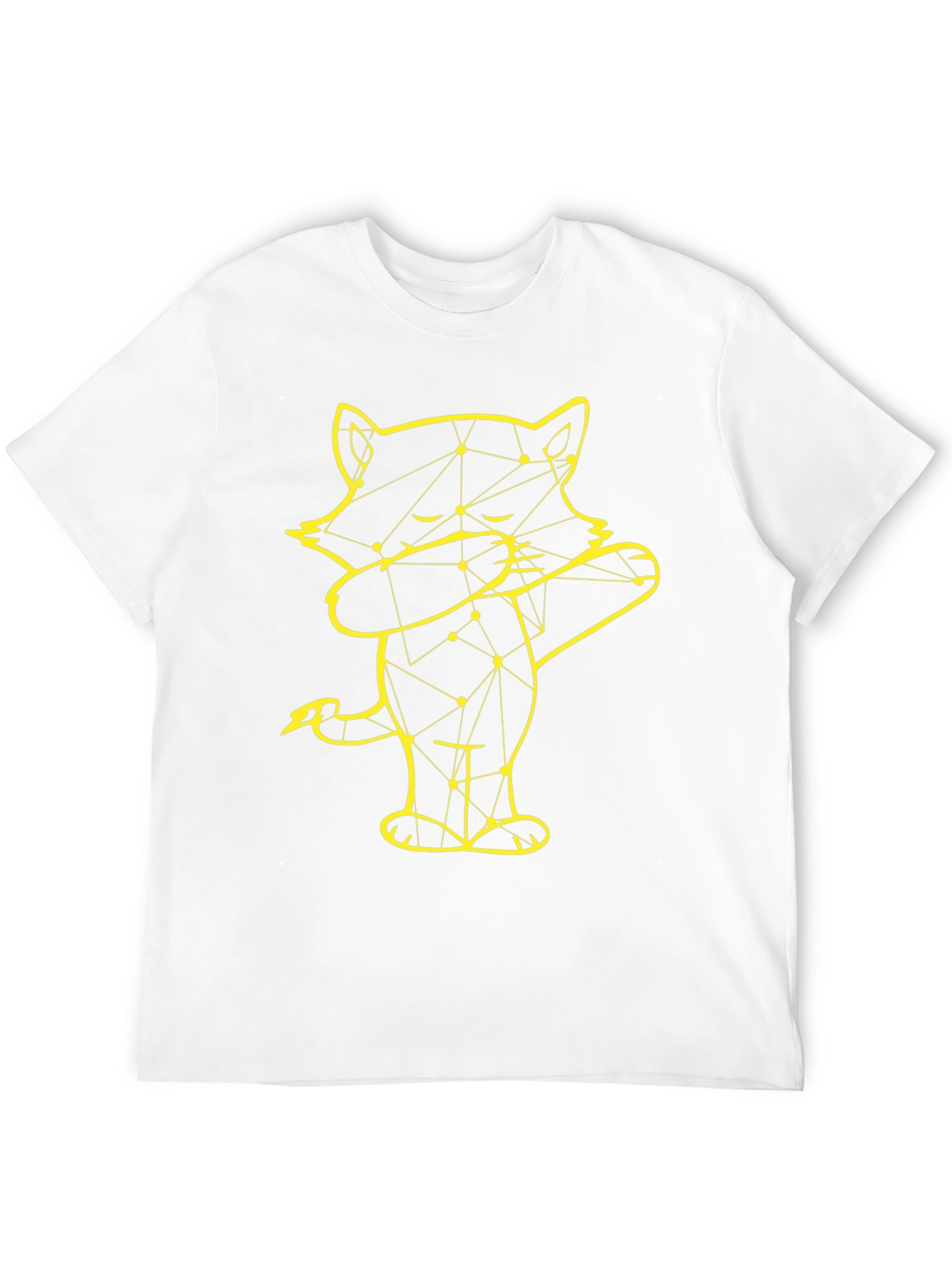Dabbing Raccoon Graphic Tee - Black Cotton Blend