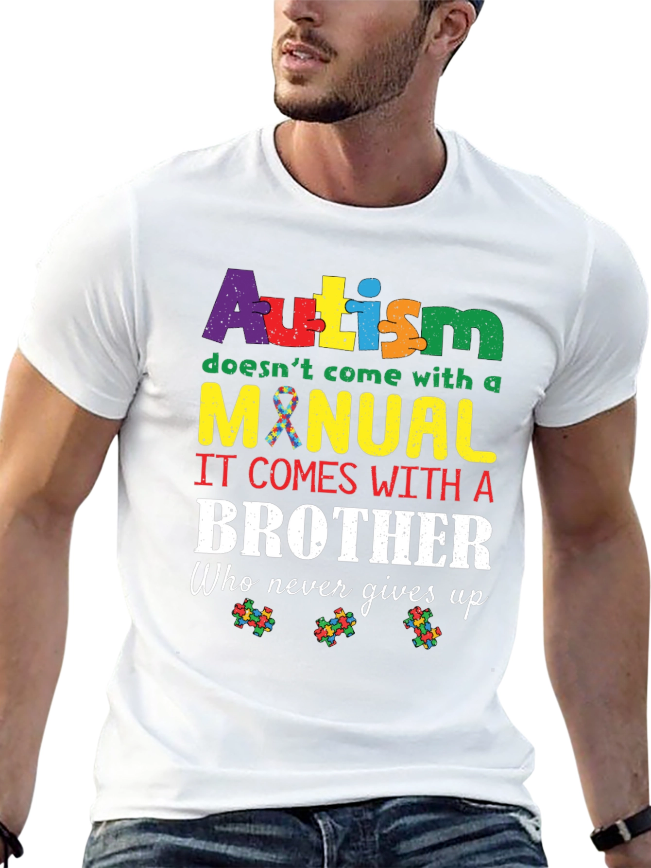Autism Brother T-Shirt:  Autism Awareness Tee
