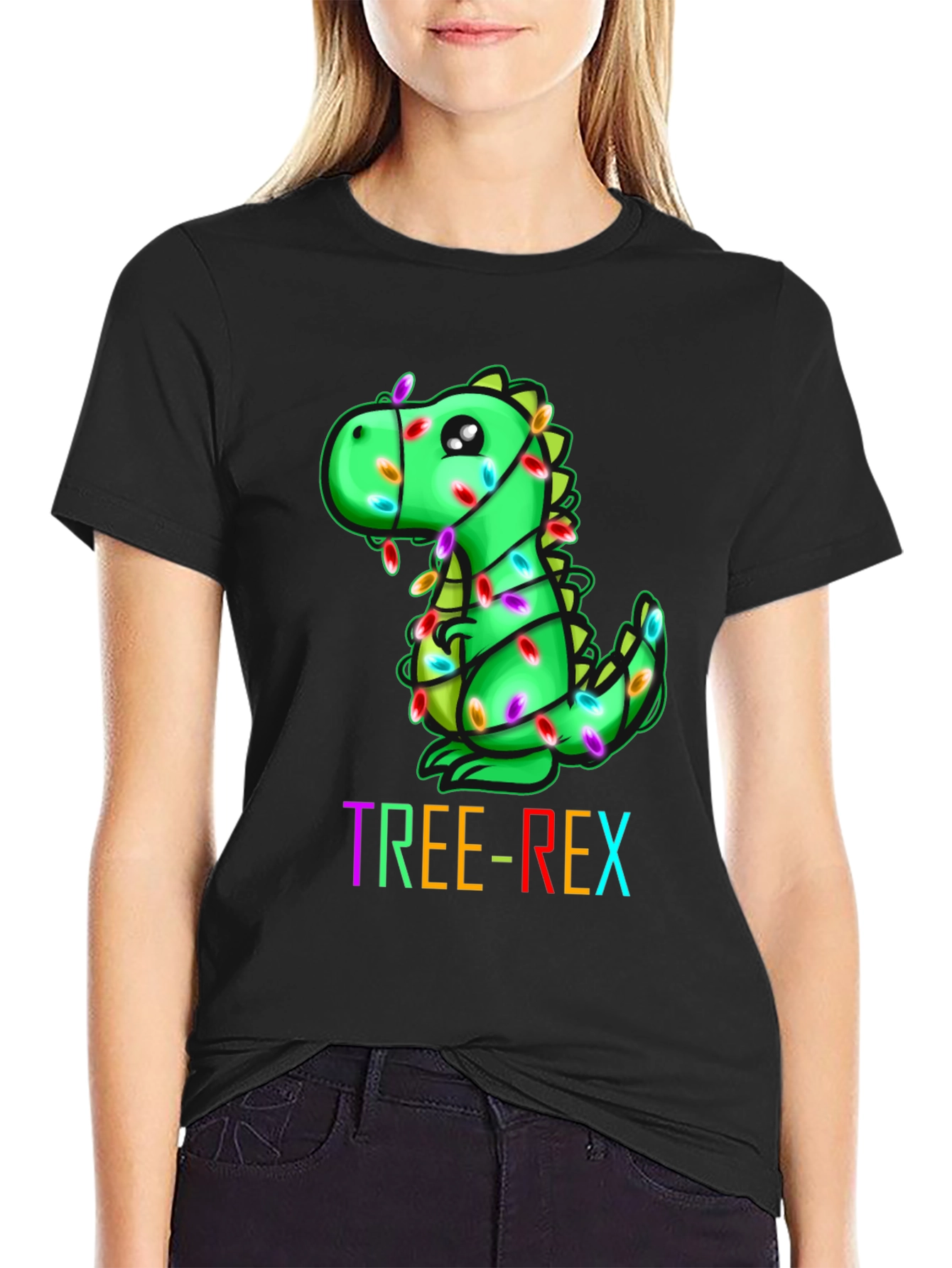 Tree-Rex Christmas T-Shirt - Dinosaur Holiday Tee