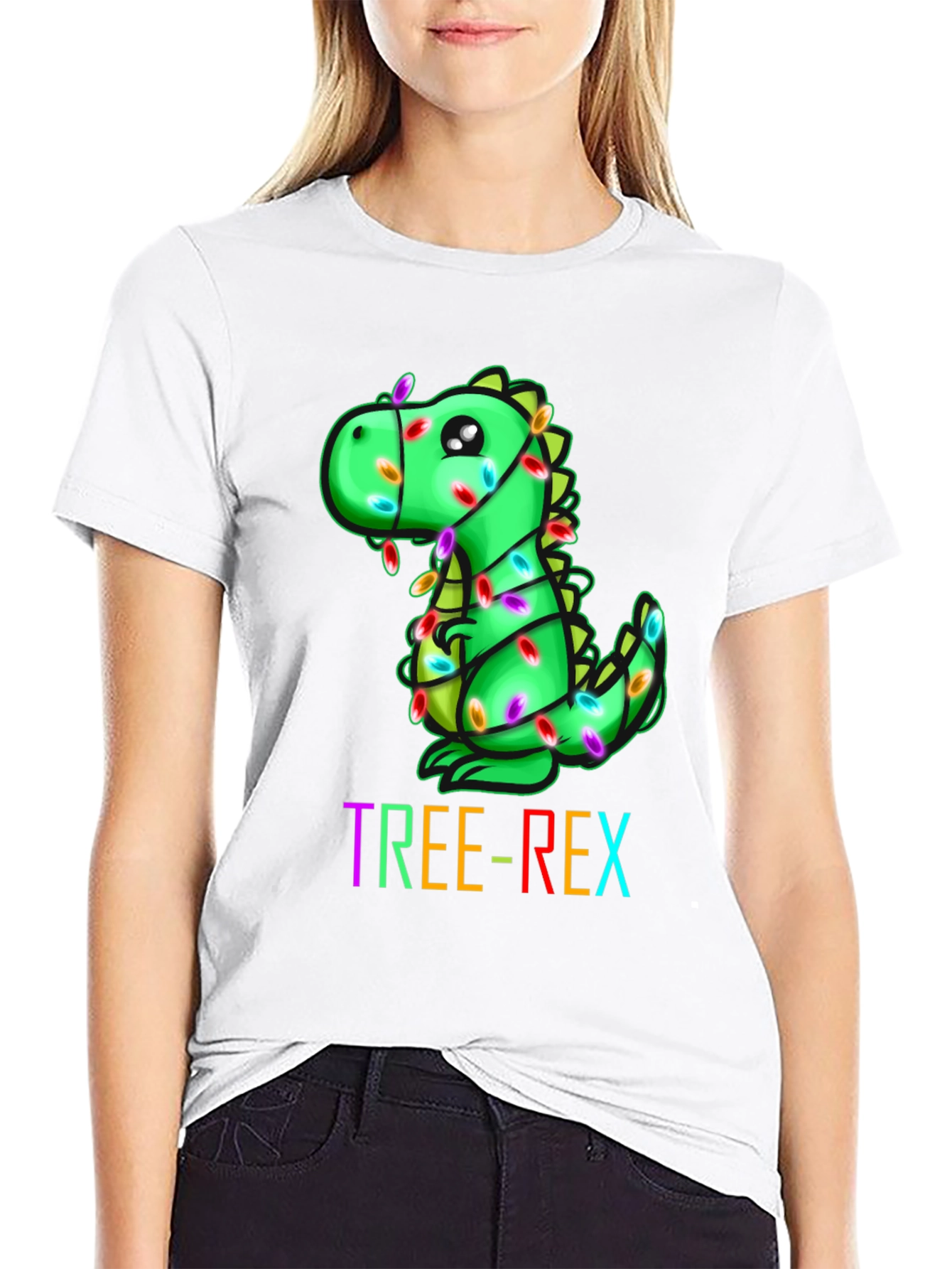 Tree-Rex Christmas T-Shirt - Dinosaur Holiday Tee