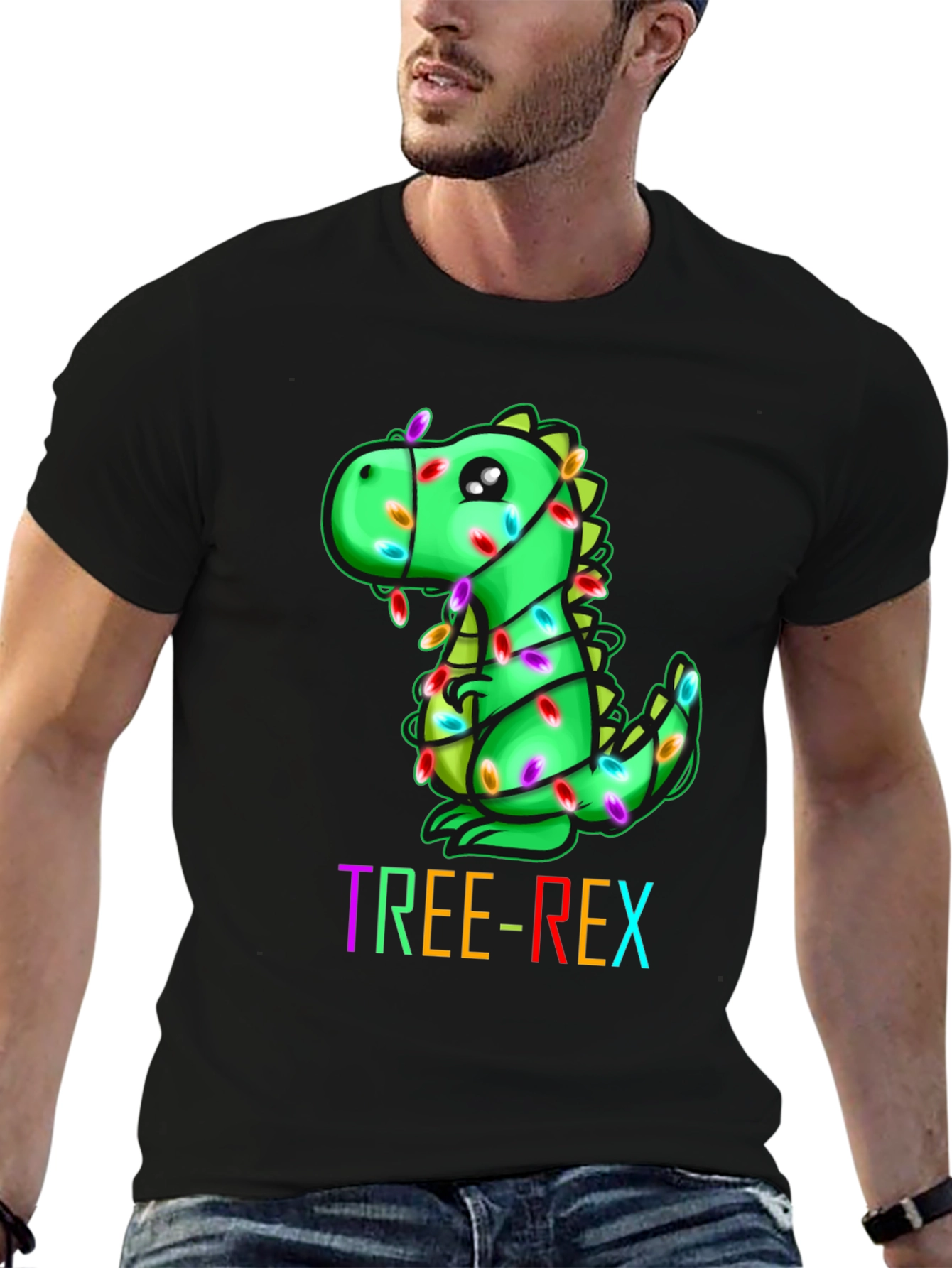 Tree-Rex Christmas T-Shirt - Dinosaur Holiday Tee