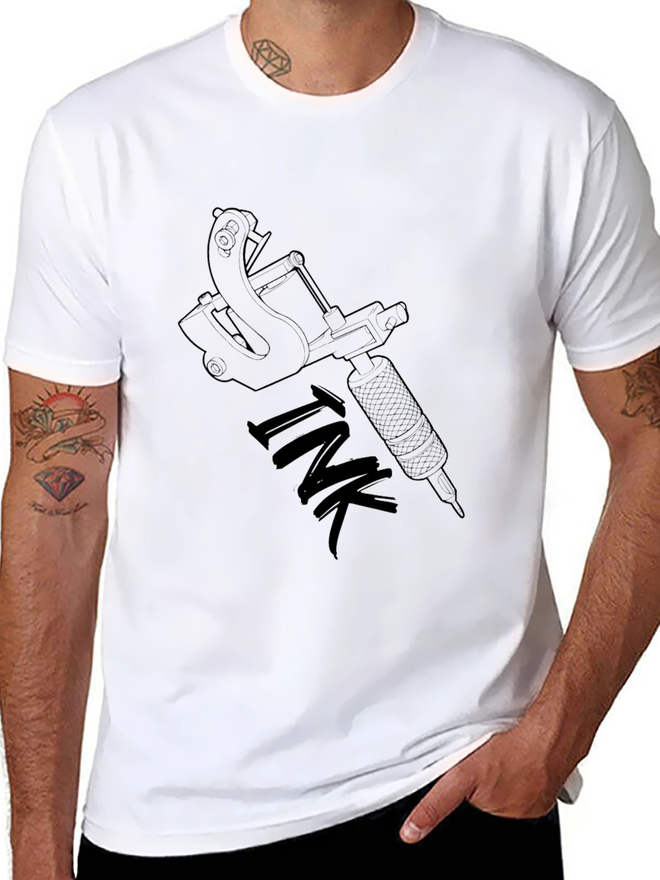 Ink Tattoo Machine Graphic Black T-Shirt
