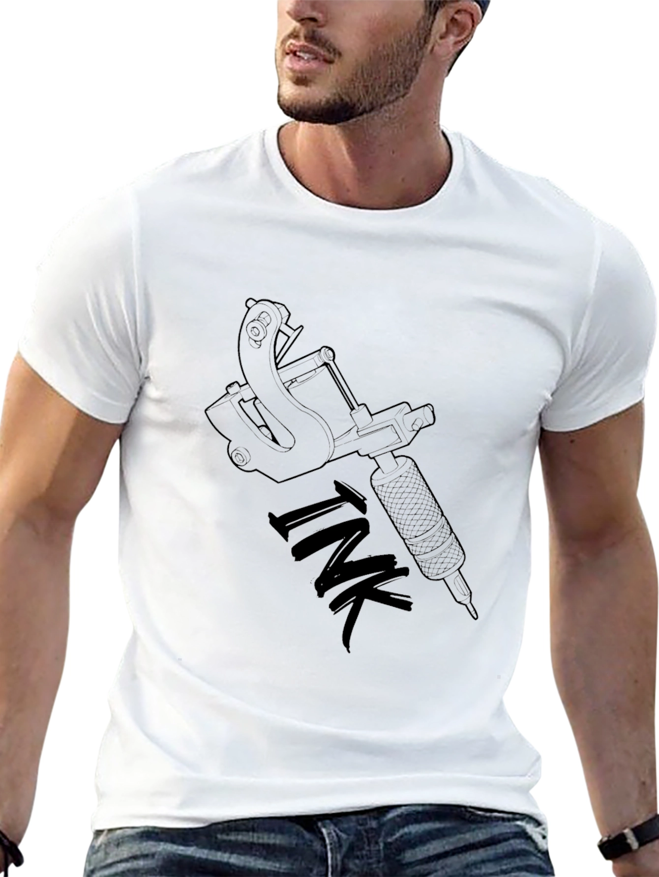 Ink Tattoo Machine Graphic Black T-Shirt