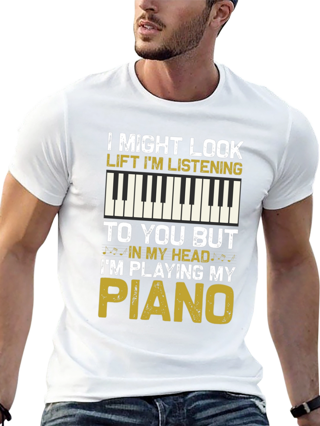 Piano Player T-Shirt - Im Playing My Piano