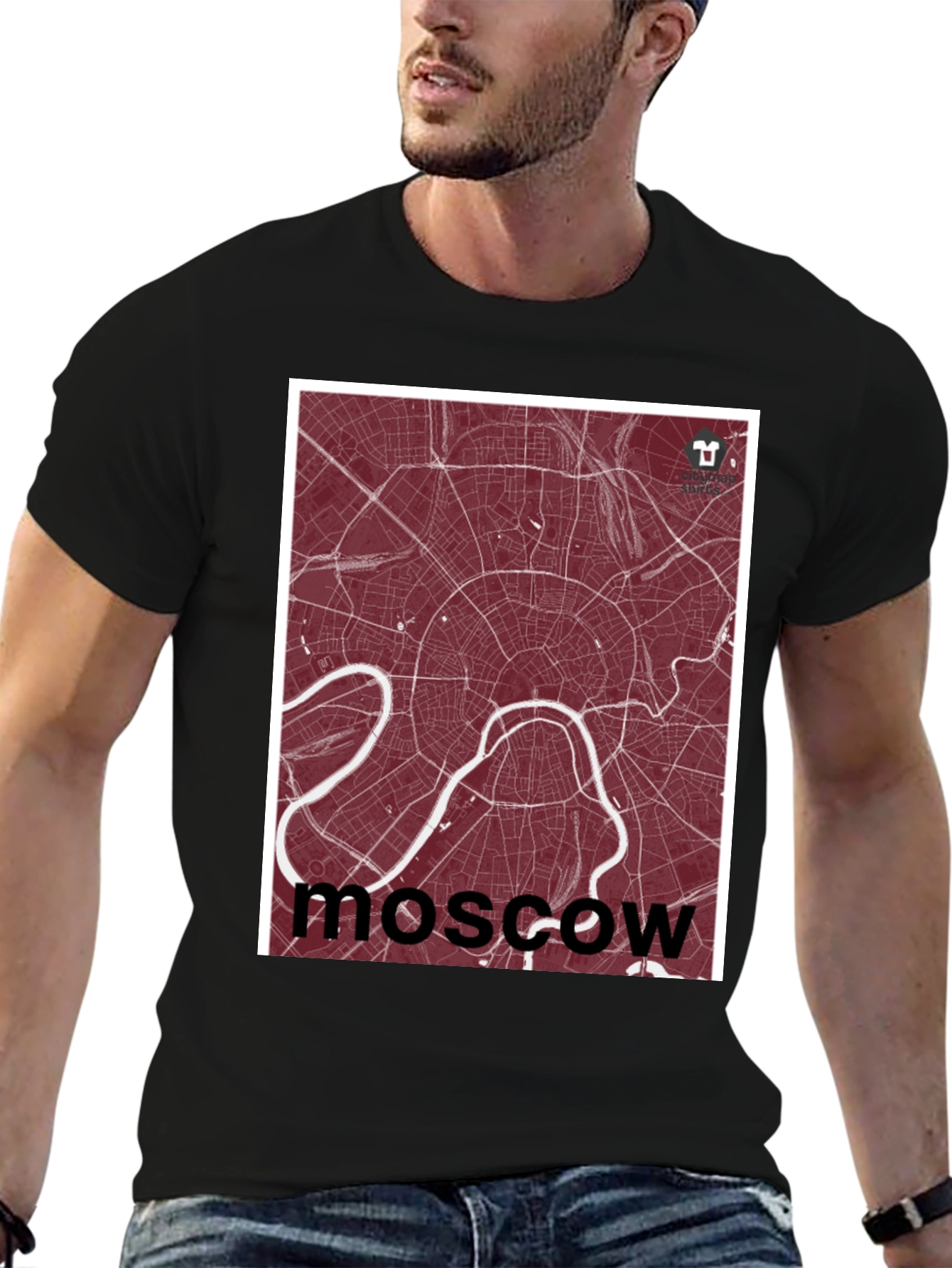 Moscow City Map T-Shirt - Urban Style Tee