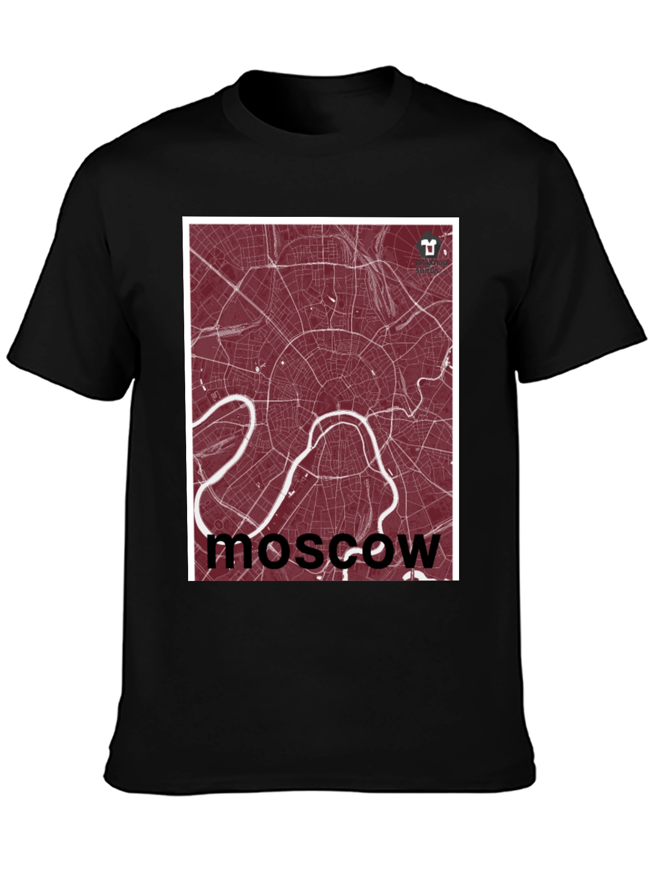Moscow City Map T-Shirt - Urban Style Tee
