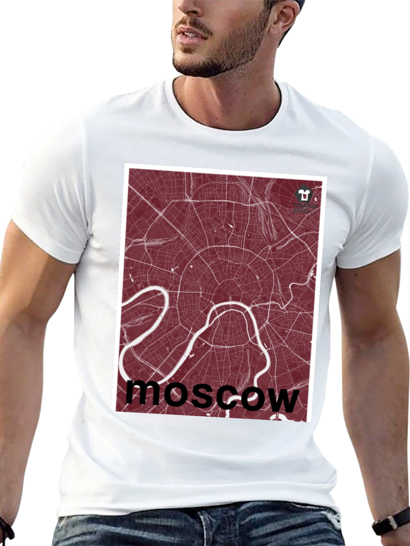 Moscow City Map T-Shirt - Urban Style Tee
