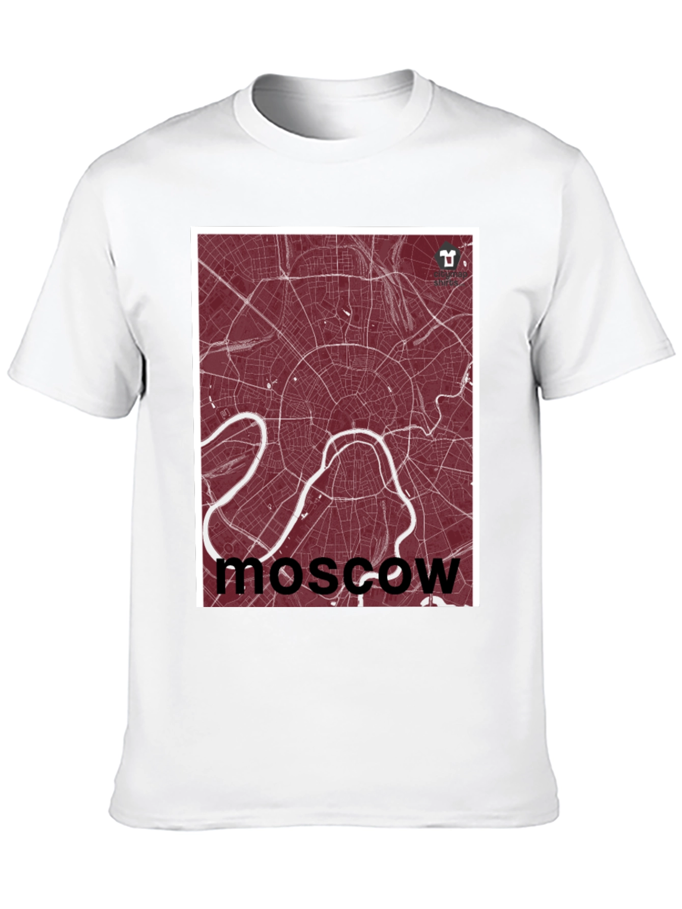 Moscow City Map T-Shirt - Urban Style Tee