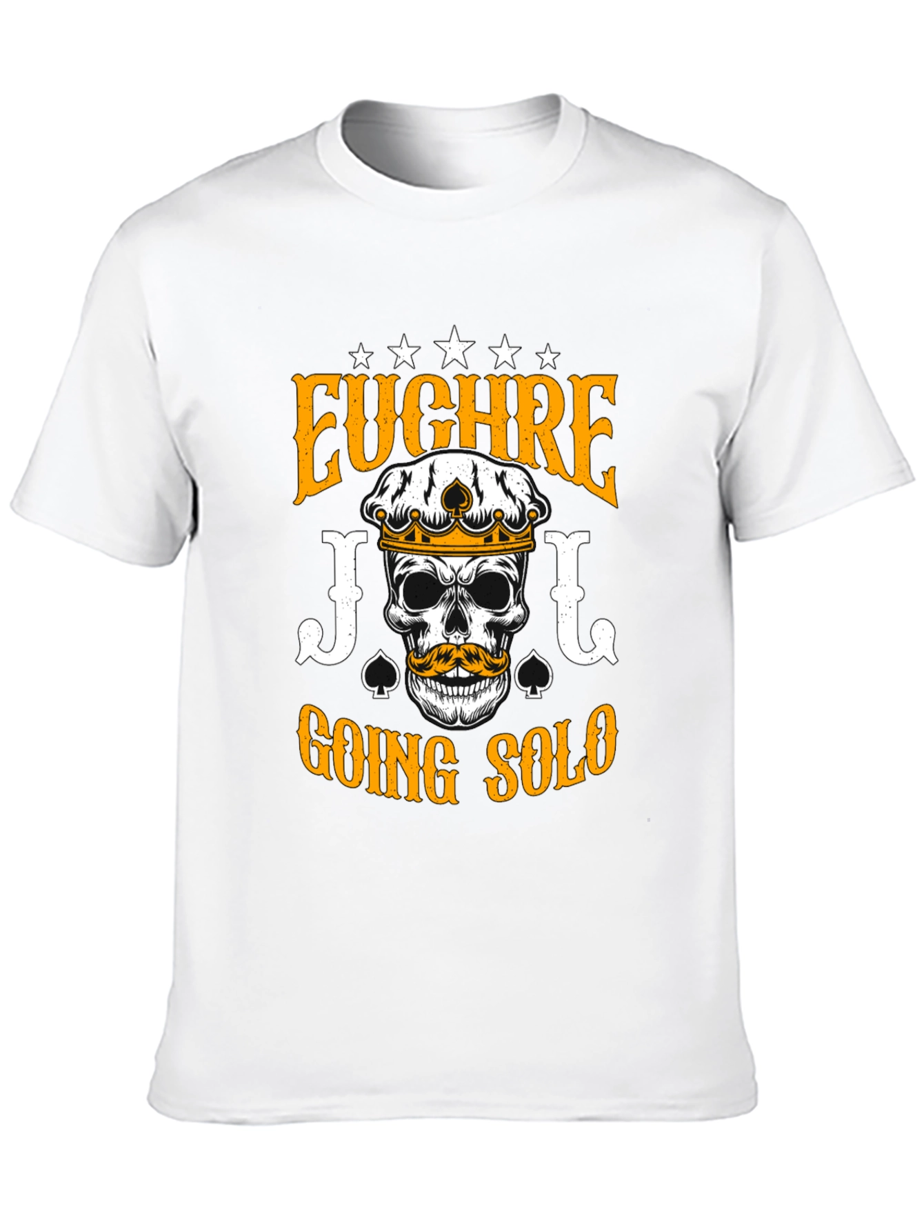 Euchre Going Solo Skull T-Shirt