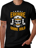 Euchre Going Solo Skull T-Shirt