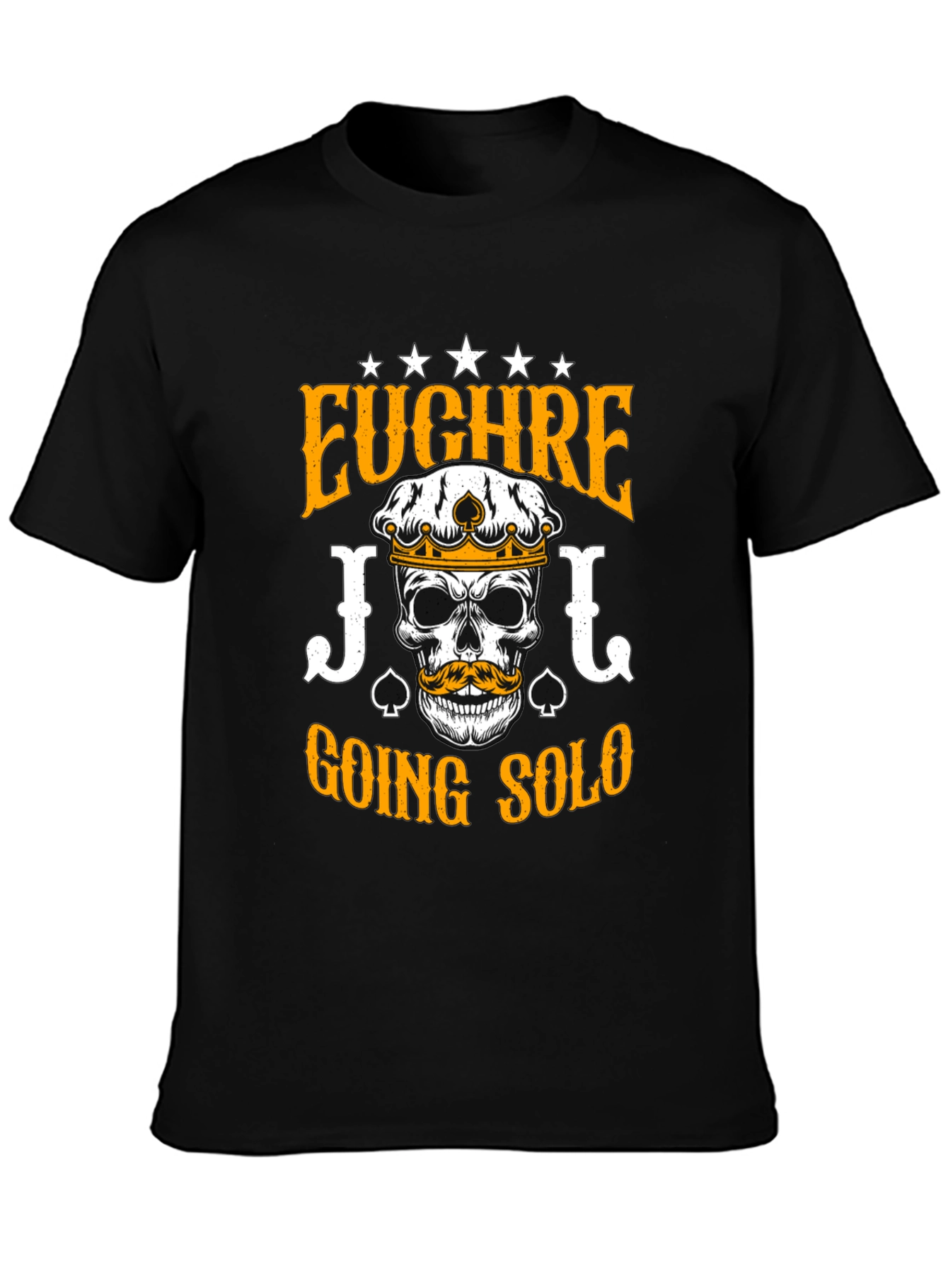 Euchre Going Solo Skull T-Shirt