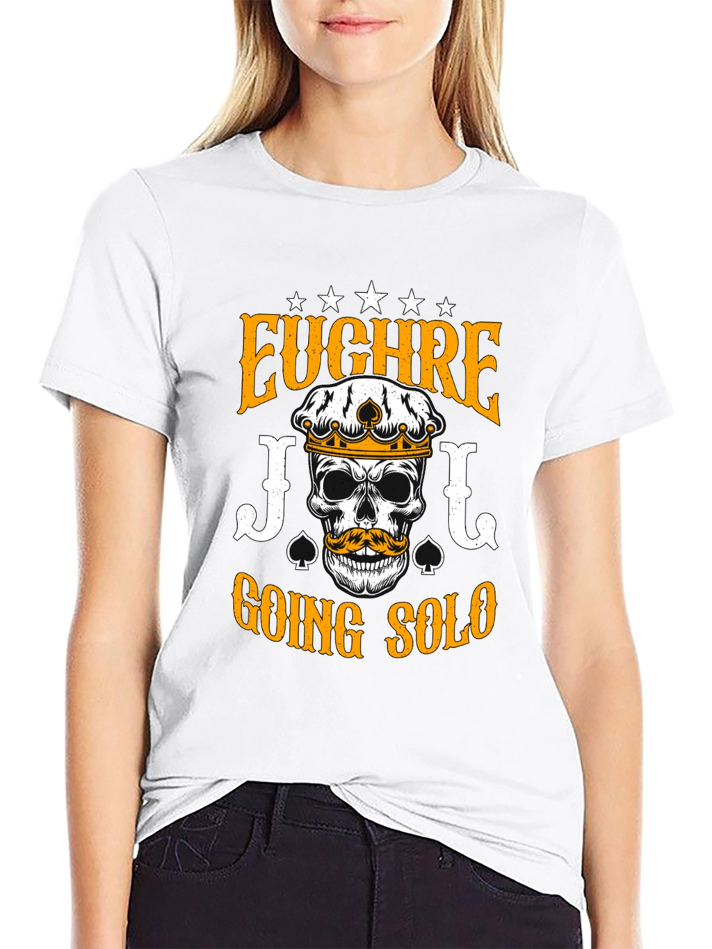 Euchre Going Solo Skull T-Shirt