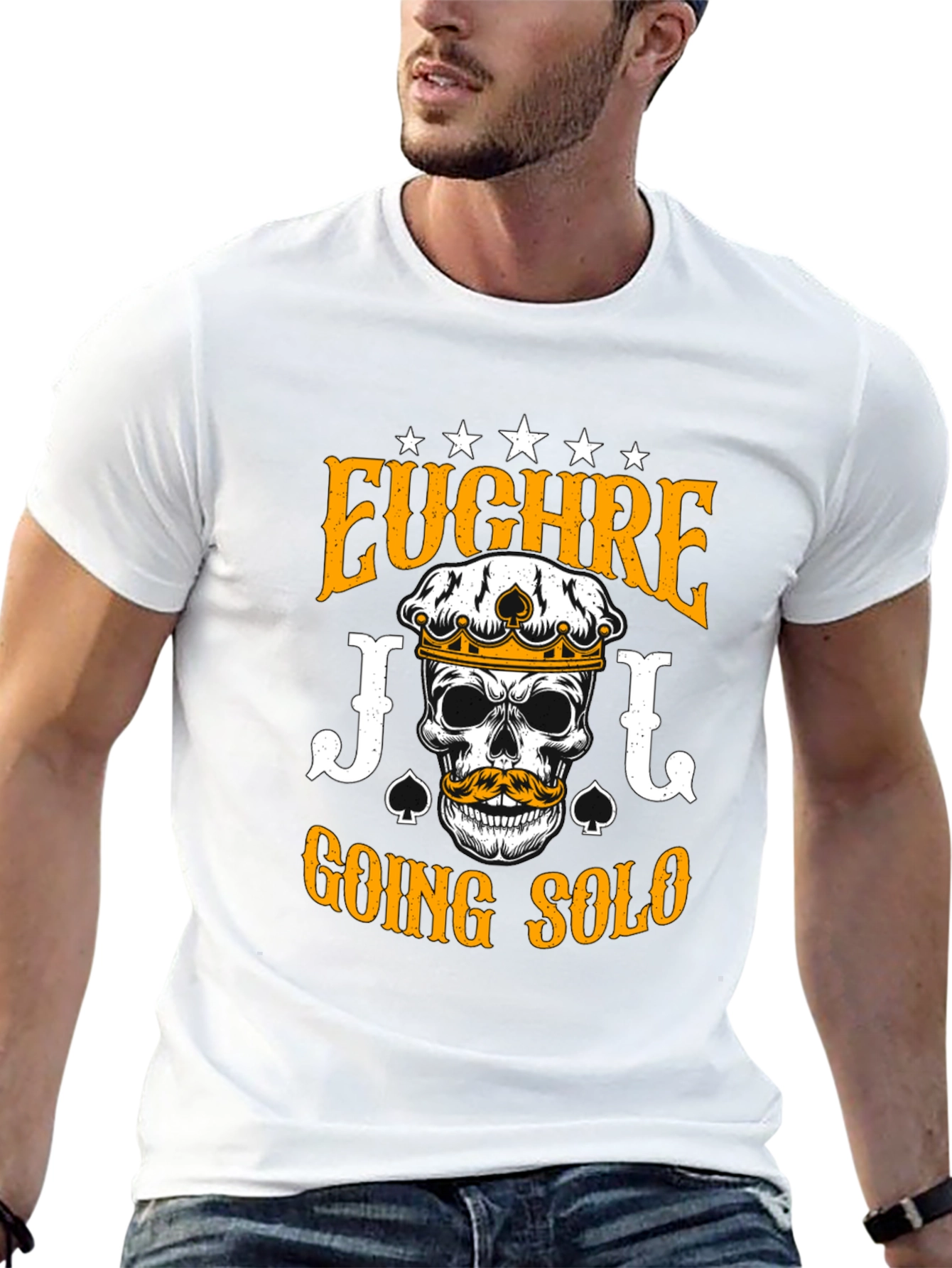 Euchre Going Solo Skull T-Shirt