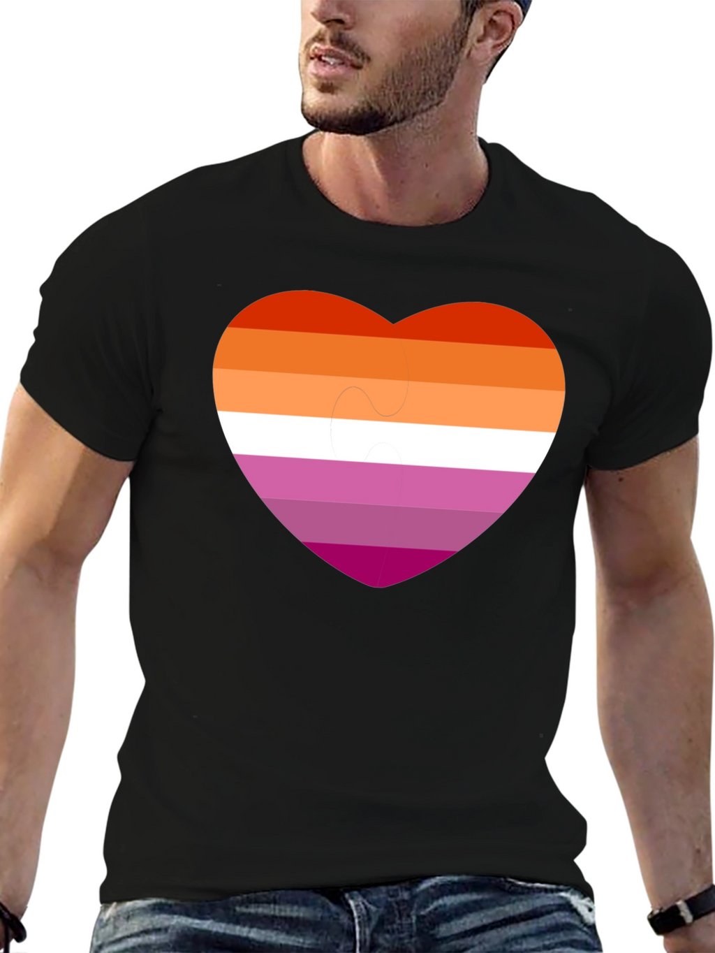 Lesbian Pride Heart T-Shirt