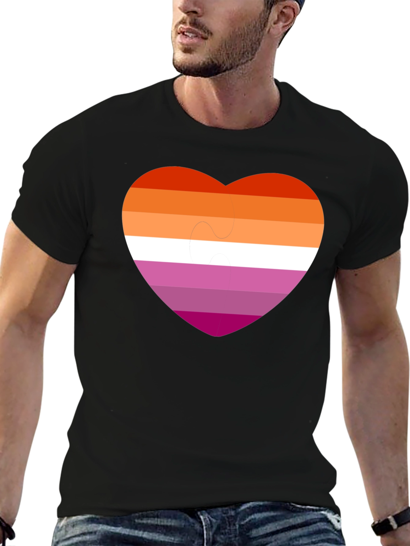 Lesbian Pride Heart T-Shirt