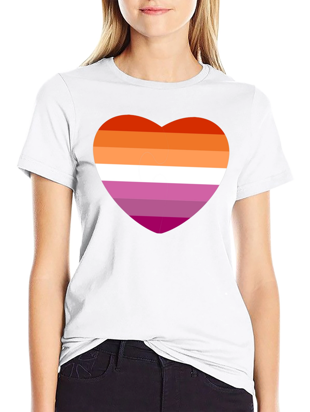 Lesbian Pride Heart T-Shirt