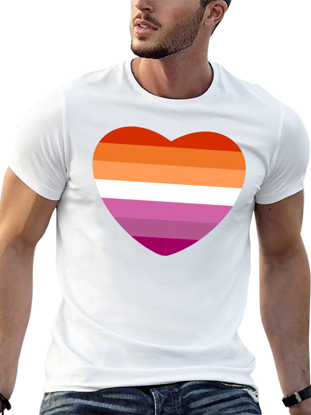 Lesbian Pride Heart T-Shirt